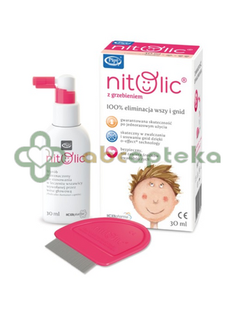 Pipi Nitolic płyn przeciw wszawicy 30 ml + grzebień 