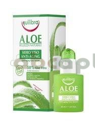 Equilibra, aloesowe przeciwstarzeniowe serum do twarzy z kwasem hialuronowym, 30 ml