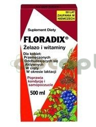 FLORADIX Żelazo i witaminy, tonik, 500 ml