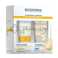 Bioderma zestaw: Atoderm olejek + Photoderm Pediatrics spray (200 ml + 200 ml), 1 sztuka