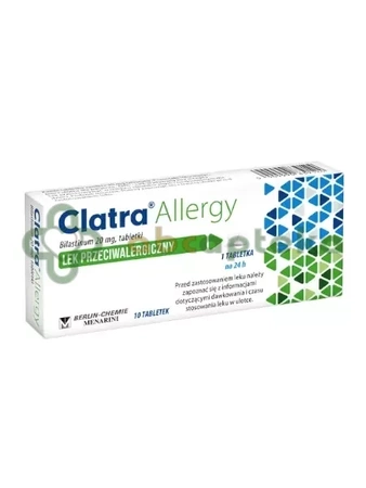 Clatra Allergy 20 mg, 10 tabletek