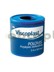 Viscoplast Polovis, przylepiec jedwabny, 5 m x 50 mm, 1 sztuka