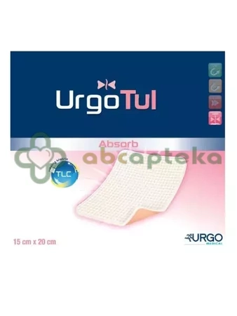 UrgoTul Absorb, opatrunek lipidowo-koloidowy, 15 x 20 cm, 1 sztuka