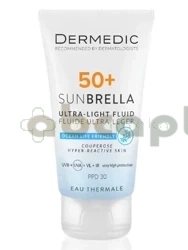 Dermedic Sunbrella, ultralekki krem ochronny SPF50 dla skóry naczyniowej i nadreaktywnej, 40 ml
