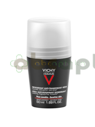 Vichy Homme, dezodorant w kulce 48h, skóra wrażliwa, 50 ml