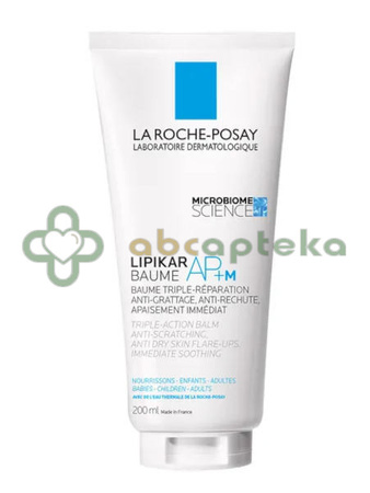 La Roche-Posay Lipikar Baume Light AP+M, balsam uzupełniający poziom lipidów, 200 ml