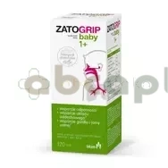 Zatogrip Baby 1+, syrop, smak malinowy, 120 ml | DATA WAŻNOŚCI 30.11.2024