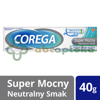 Corega Super Mocny Neutralny Smak, krem mocujący do protez zębowych, 40 g