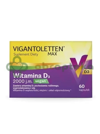 Vigantoletten Max Vegan, 60 kapsułek