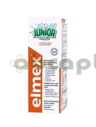 Elmex Junior, płyn do płukania jamy ustnej z aminofluorkiem, dla dzieci w wieku 6-12 lat, 400 ml