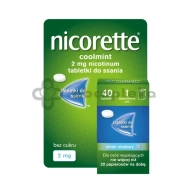 Nicorette Coolmint 2 mg, 40 tabletek do ssania