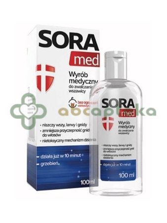 Sora Med, płyn do zwalczania wszawicy głowy, 100 ml