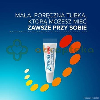 Zovirax Duo (50mg+10mg)/g, krem, 2g