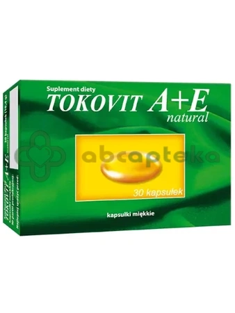 Tokovit A+E Natural,                30 kapsułek