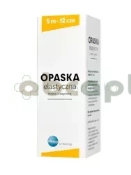 Opaska elastyczna tkana z zapinką PASO, 5 m x 12 cm, 1 sztuka