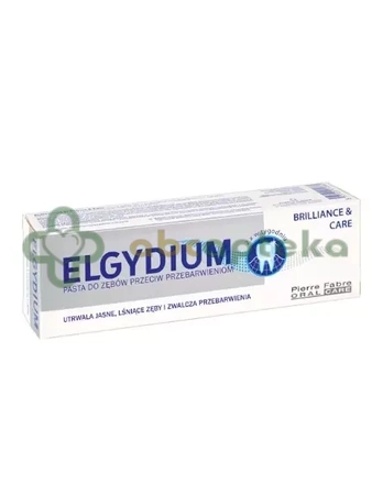 Elgydium Brillance & Care, pasta do zębów przeciw przebarwieniom, 30 ml