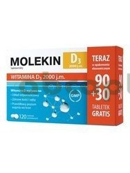Molekin D3 2 000 j.m., 120 tabletek,