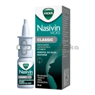 Nasivin Classic 0,5 mg/ml, aerozol do nosa, 10 ml