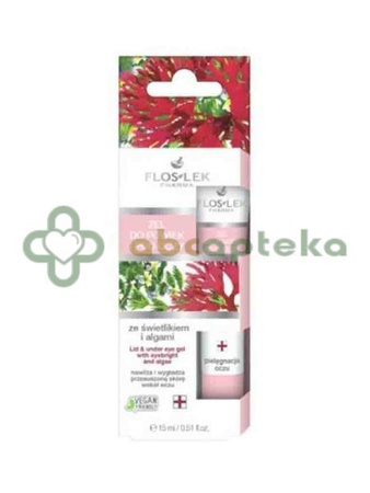 FlosLek Pharma, Żel do powiek i pod oczy ze świetlikiem i algami, 15 ml