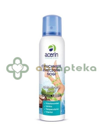 Acerin Cool Fresh, spray chłodzący na opouchnięte i zmęczone nogi, 150 ml 