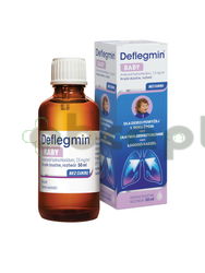 Deflegmin Baby, 7,5 mg/ml, krople doustne na kaszel dla dzieci, 50 ml