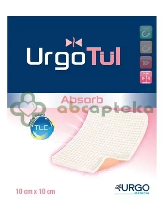 UrgoTul Absorb, opatrunek lipidowo-koloidowy, 10 x 10 cm, 1 sztuka