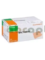 Bactigras, opatrunek z chlorhexydyną, 5 x 5 cm, 50 sztuk