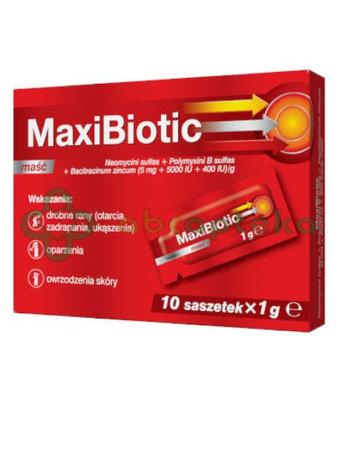 Maxibiotic, maść, 10 saszetek