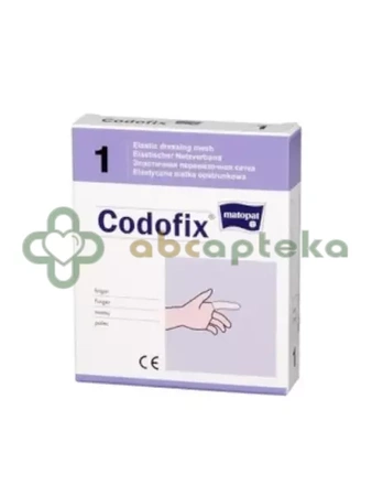 Codofix 1, elastyczna siatka opatrunkowa, niejałowa, 1 cm x 1 m, 1 sztuka