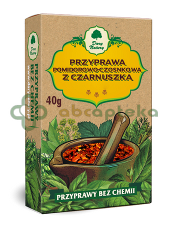 Dary Natury, przyprawa pomidorowo-czosnkowa z czarnuszką, 40 g