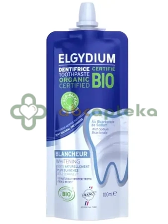 Elgydium Bio, Wybielająca organiczna pasta do zębów, 100 ml