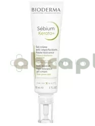 Bioderma Sebium, Kerato+  żel-krem przeciw niedoskonałościom, 30 ml