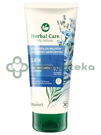 Farmona, Herbal Care, Odżywka do włosów suchych i łamliwych, len, 200 ml