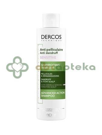 Vichy Dercos, szampon przeciwłupieżowy, skóra wrażliwa, 200 ml | DATA WAŻNOŚCI 28.02.2026
