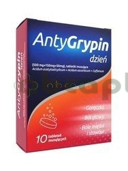 Antygrypin Dzień 10 tabletek musujących