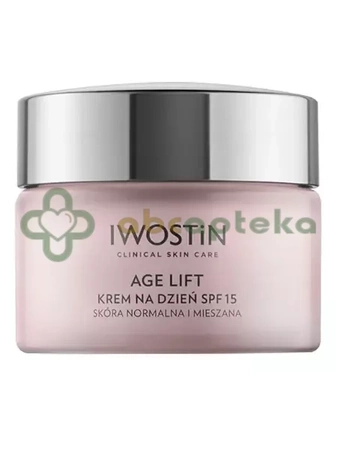 Iwostin Age Lift, krem na dzień 40+ SPF 15, skóra normalna i mieszana, 50 ml