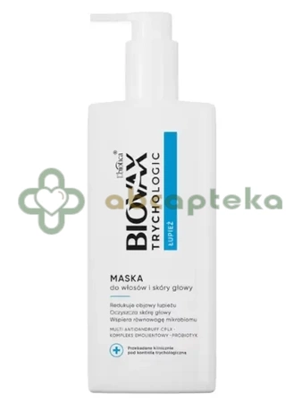 Biovax Trychologic, Łupież, maska do włosów i skóry głowy, 200 ml