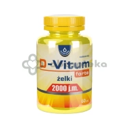 D-Vitum Forte 2000 j.m. żelki, 60 sztuk