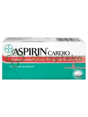 Aspirin Cardio 100 mg,               56 tabletek