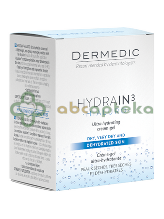 Dermedic, Hydrain 3 Hialuro, krem - żel ultranawilżający, 50 ml