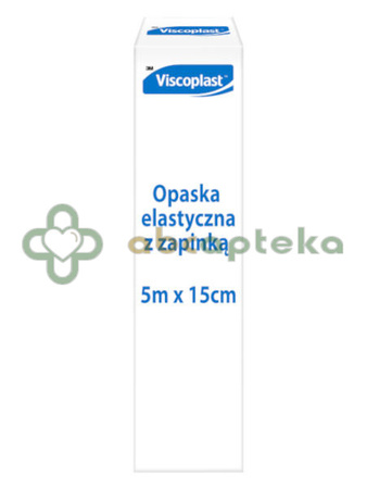 Viscoplast opaska elastyczna z zapinką, 5 m x 15 cm, 1 sztuka