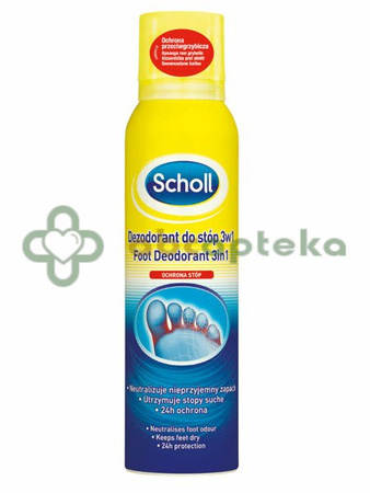 Scholl, dezodorant do /stóp 3w1,      150 ml 