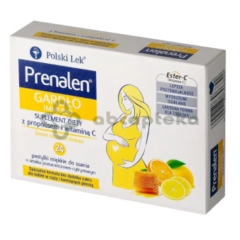 Prenalen Gardło Immuno, 24 pastylki do ssania 