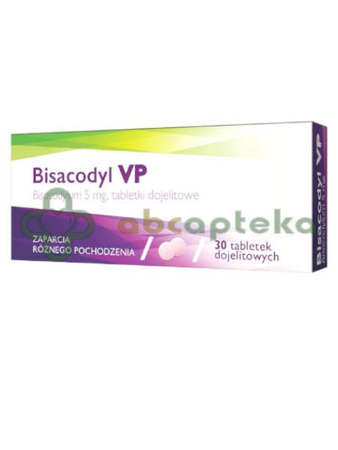 Bisacodyl VP 5 mg (Import równoległy - Delfarma) 30 tabletek