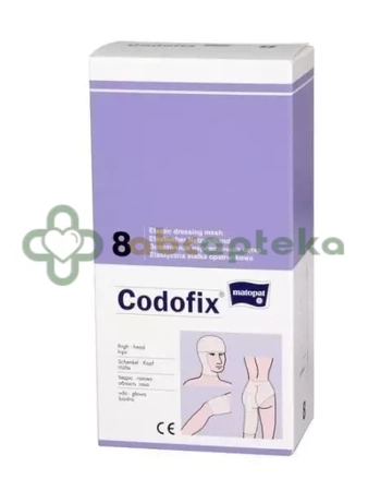 Codofix 8, elastyczna siatka opatrunkowa, niejałowa, 8 cm x 1 cm, 1 sztuka