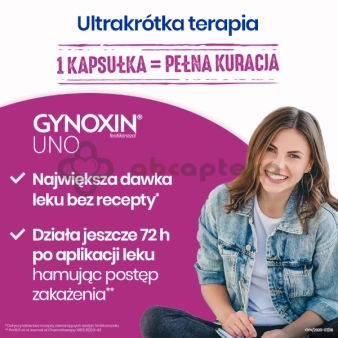 Gynoxin Uno, 600 mg, 1 tabletka dopochwowa