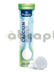 Protego Calcium Musujące, 20 tabletek musujących