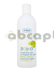 Ziaja Ziajka, magiczny płyn do kąpieli dla dzieci, hokus pokus, kolorowa kąpiel, 400 ml