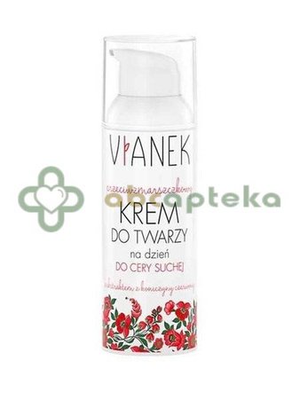 Vianek, przeciwzmarszczkowy krem na dzień, cera sucha, 50 ml
