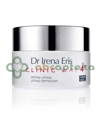 Dr Irena Eris, Clinic Way 4°, lifting peptydowy, dermokrem przeciwzmarszczkowy na noc, 50 ml